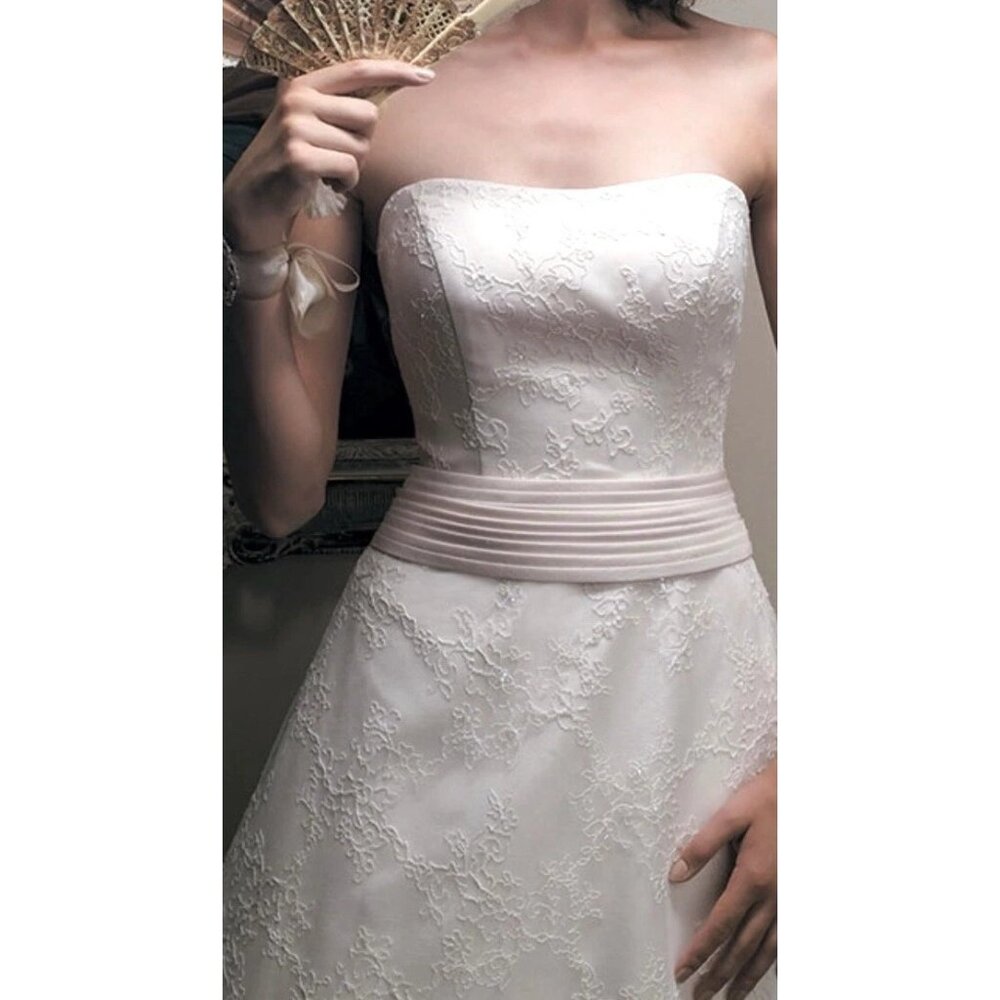Casablanca Bridal Wedding Dress Whimsical Wonder IVORY Gown C1772 WOMEN 8 NEW - Picture 4 of 13